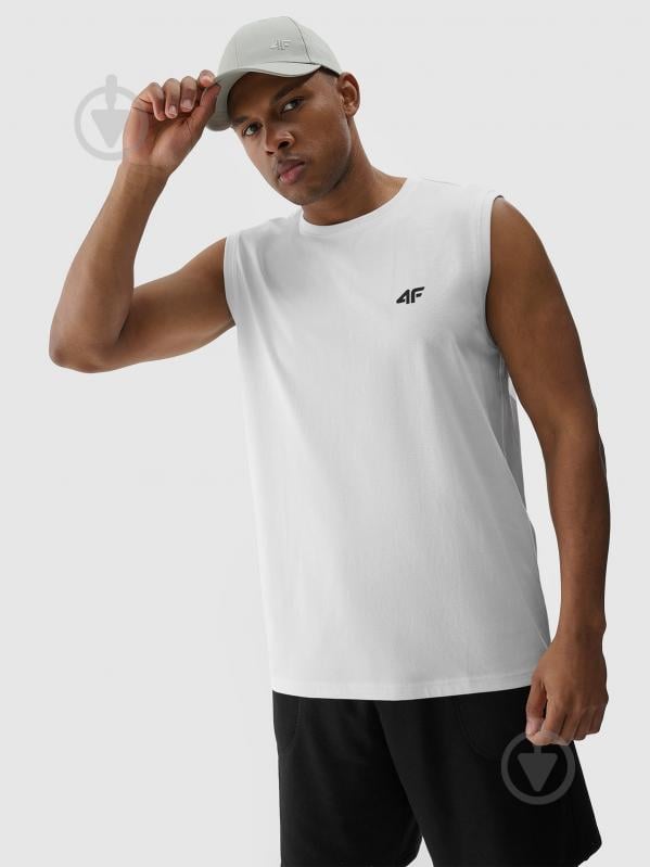 Майка 4F SLEEVELESS M125 4FWMM00TSLEM125-10S р.2XL белый - фото 1 Майка 4F SLEEVELESS M125 4FWMM00TSLEM125-10S р.2XL белый - фото 1