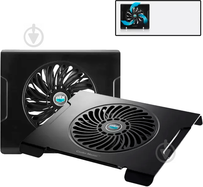 Підставка для ноутбука Cooler Master (R9-NBC-CMC3-GP) black - фото 7