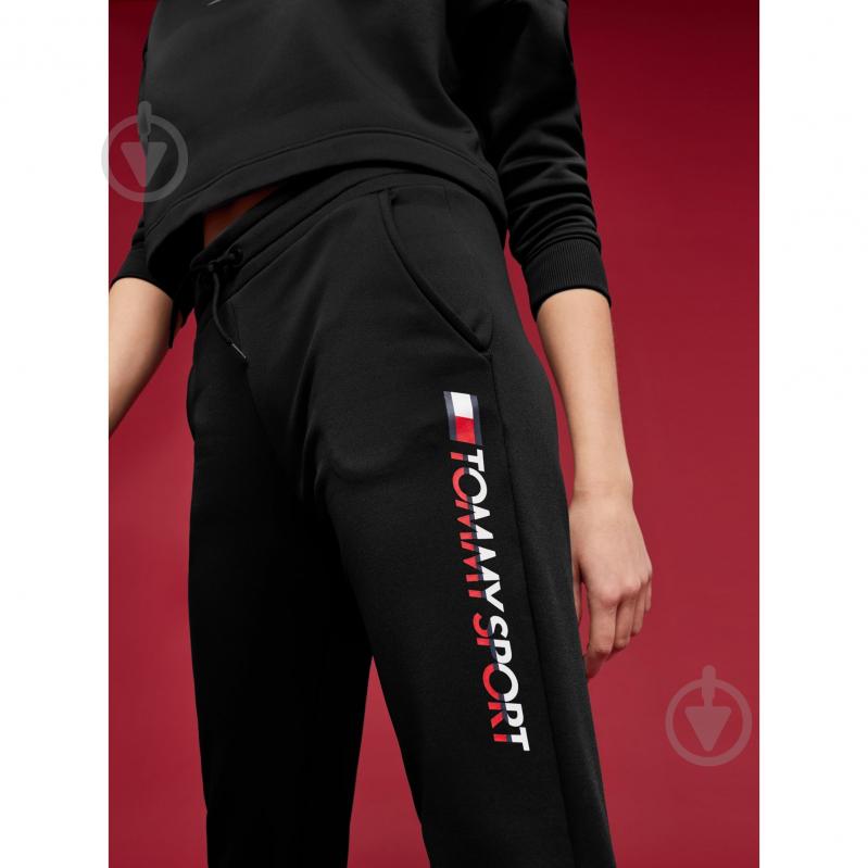 Брюки Tommy Hilfiger FLEECE JOGGER BIG LOGO S10S100289099 р. L черный - фото 3