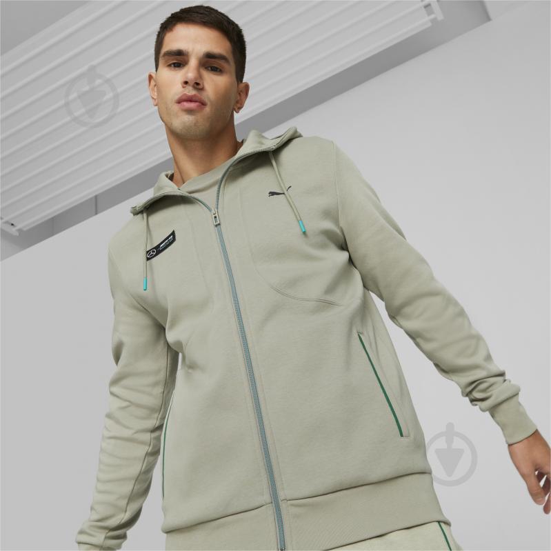 Джемпер Puma MAPF1 HOODED SWEAT JACKET 53846007 р. L бежевый - фото 3