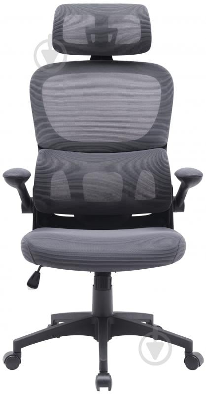 Кресло офисное Ergomix TORSO Grey (LY-8018H-BK) серый - фото 2