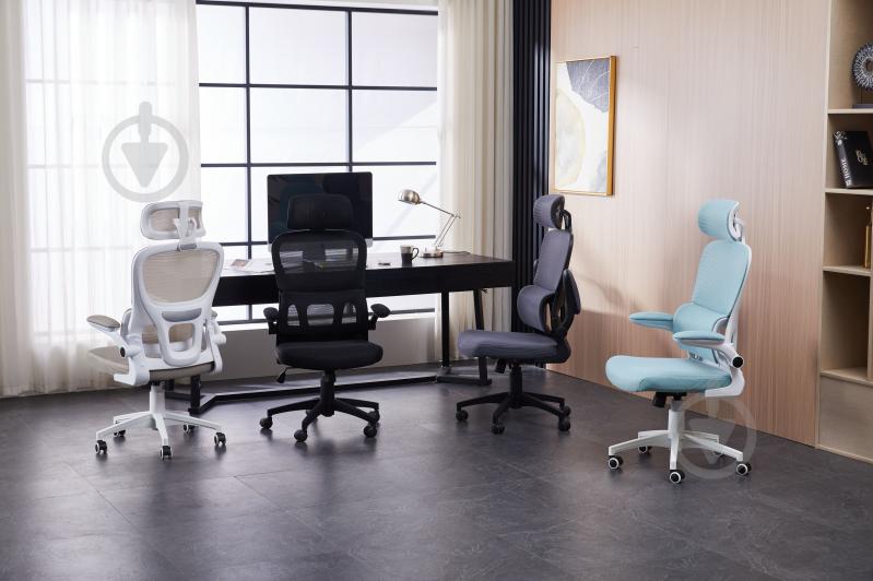 Кресло офисное Ergomix TORSO Grey (LY-8018H-BK) серый - фото 12