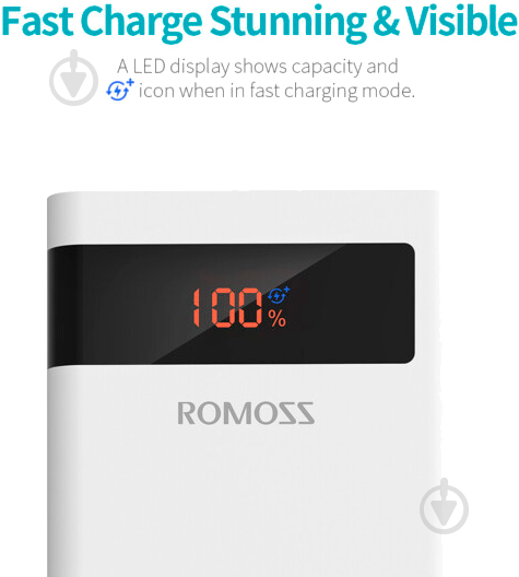 Повербанк Romoss Sense8P+ (PHP30-515-1134) 30000 mAh white (946938) 18 W - фото 8