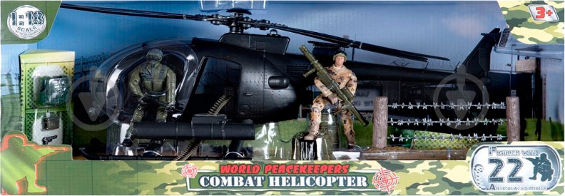 Игровой набор M&C Toy Боевой вертолет 77031 6456643 - фото 1