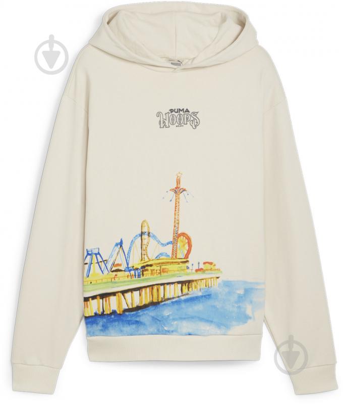 Джемпер Puma SHOWTIME HOODIE 62473501 р.2XL бежевый - фото 1