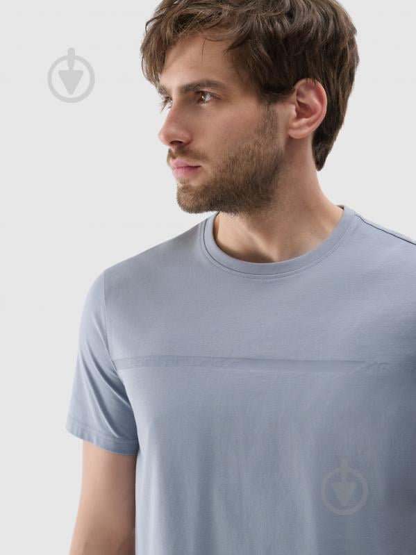 Футболка 4F TSHIRT M2077 4FRSS24TTSHM2077-27S р.3XL сірий - фото 4