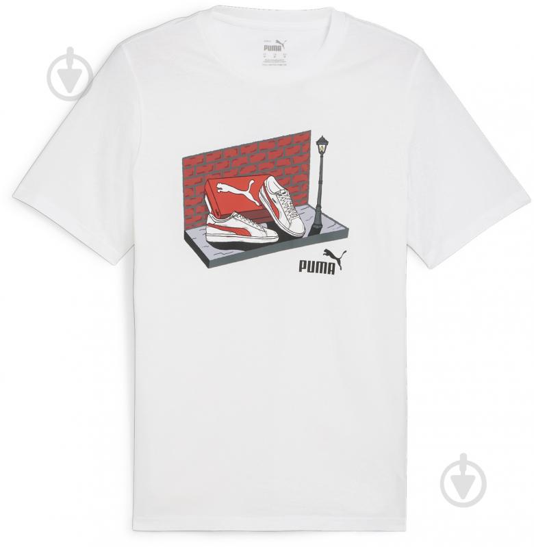 Футболка Puma GRAPHICS SNEAKER BOX TEE 68017502 р.XL белый - фото 1