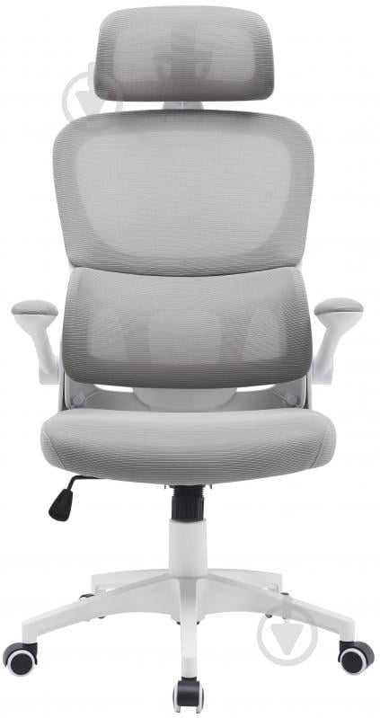 Крісло офісне Ergomix TORSO Light Grey (LY-8018H-WT) світло-сірий - фото 2 Крісло офісне Ergomix TORSO Light Grey (LY-8018H-WT) світло-сірий - фото 2