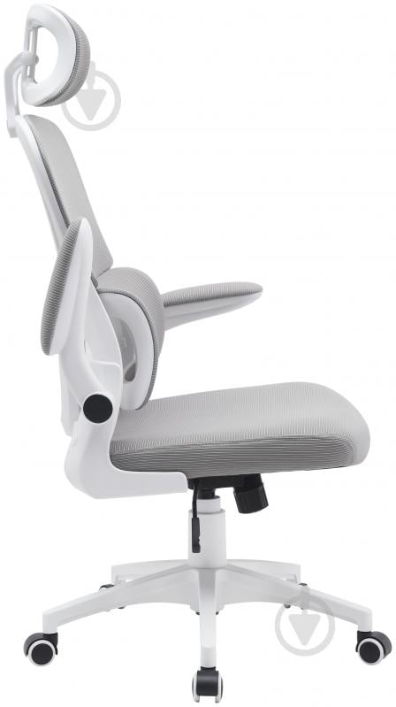 Крісло офісне Ergomix TORSO Light Grey (LY-8018H-WT) світло-сірий - фото 3 Крісло офісне Ergomix TORSO Light Grey (LY-8018H-WT) світло-сірий - фото 3