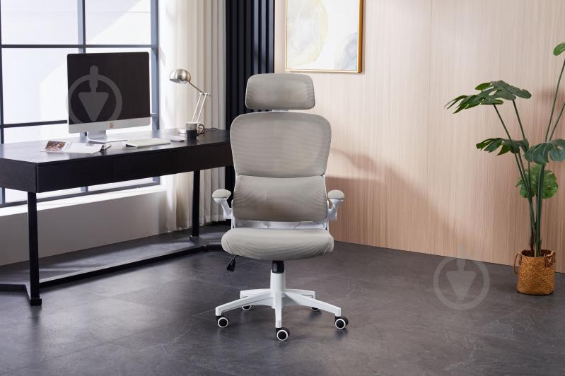 Крісло офісне Ergomix TORSO Light Grey (LY-8018H-WT) світло-сірий - фото 11 Крісло офісне Ergomix TORSO Light Grey (LY-8018H-WT) світло-сірий - фото 11