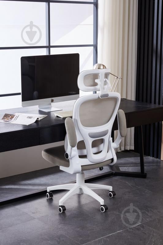 Крісло офісне Ergomix TORSO Light Grey (LY-8018H-WT) світло-сірий - фото 8 Крісло офісне Ergomix TORSO Light Grey (LY-8018H-WT) світло-сірий - фото 8