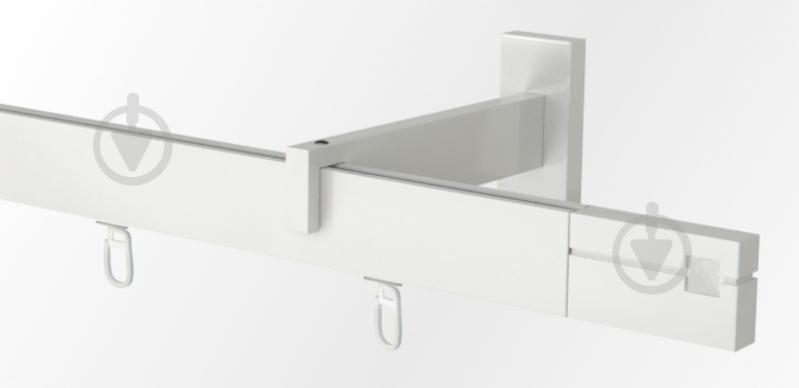 Комплект карниза СКАРЛАЙН Q-ART БЕЗ КАМНЯ одинарный 250 см белый - фото 1 Комплект карниза СКАРЛАЙН Q-ART БЕЗ КАМНЯ одинарный 250 см белый - фото 1