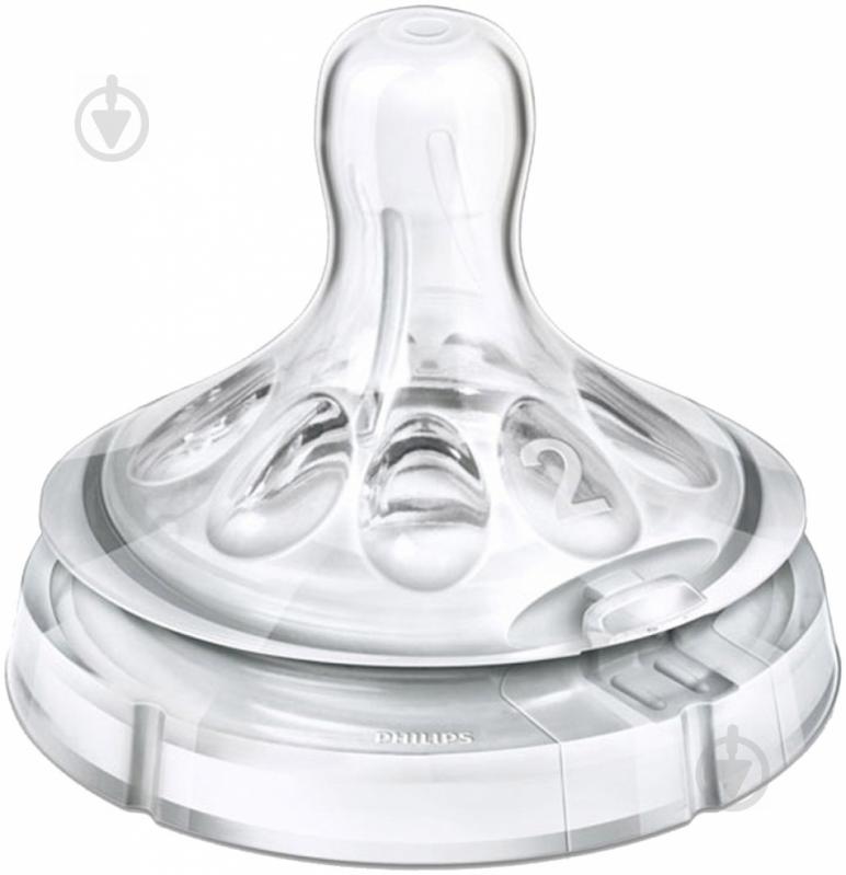 Соска Philips Avent З двома отворами NATURAL SCF 652/27 2 шт - фото 2