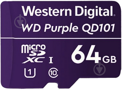 Карта пам'яті Western Digital microSDXC 64 ГБ UHS-I (WDD064G1P0C) - фото 1