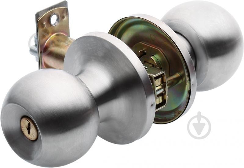 Кнобсет (ручка-засувка) Bruno 607 ключ-фіксатор нікель - фото 2 Кнобсет (ручка-засувка) Bruno 607 ключ-фіксатор нікель - фото 2