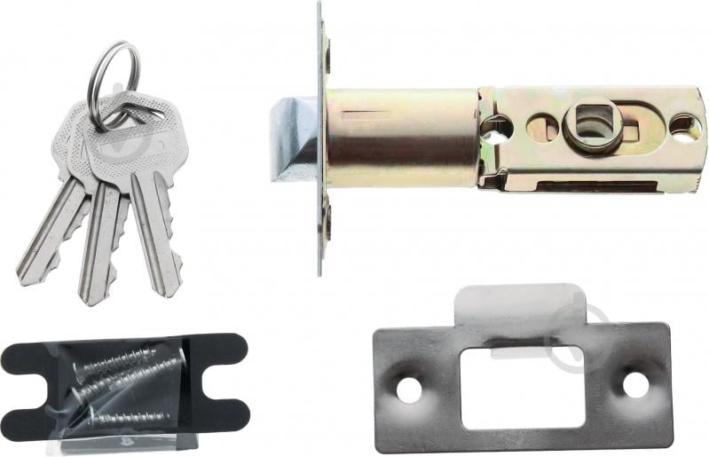 Кнобсет (ручка-засувка) Bruno 607 ключ-фіксатор нікель - фото 4 Кнобсет (ручка-засувка) Bruno 607 ключ-фіксатор нікель - фото 4