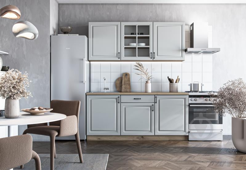 УЦІНКА! Кухня модульна Грейд МС Глорія_ASHEN без стільниці МДФ 1,8 м (УЦ №2875) - фото 2 УЦІНКА! Кухня модульна Грейд МС Глорія_ASHEN без стільниці МДФ 1,8 м (УЦ №2875) - фото 2