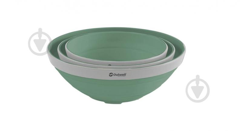 Набор туристической посуды Outwell 7 л Collaps Bowl Shadow Green - фото 2