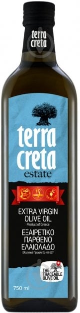 Масло оливковое TERRA CRETA Extra Virgin 750 мл - фото 1 Масло оливковое TERRA CRETA Extra Virgin 750 мл - фото 1