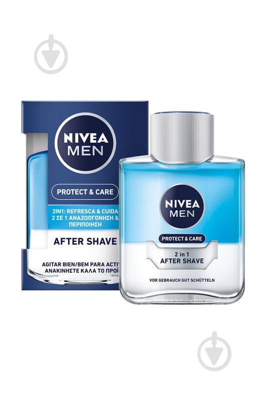 Лосьон после бритья Nivea 2 в 1 защита и уход 100 мл - фото 1