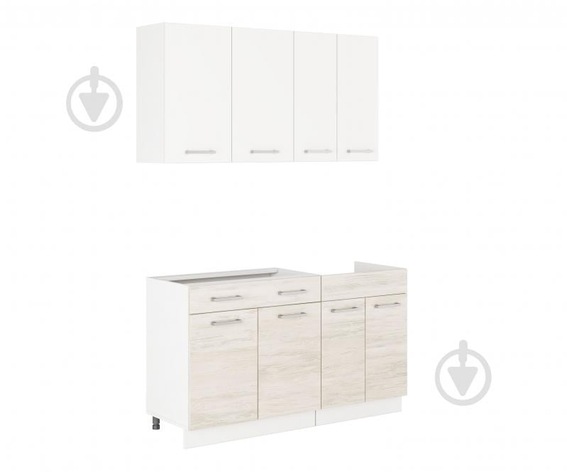 УЦІНКА! Кухня Світ Меблів Флорида білий/артвуд світлий ДСП 1,4 м (УЦ №2875) - фото 1 УЦІНКА! Кухня Світ Меблів Флорида білий/артвуд світлий ДСП 1,4 м (УЦ №2875) - фото 1