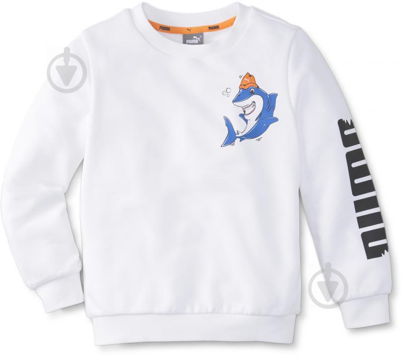 Світшот Puma LIL Crew 58925002 р. 116 білий - фото 1