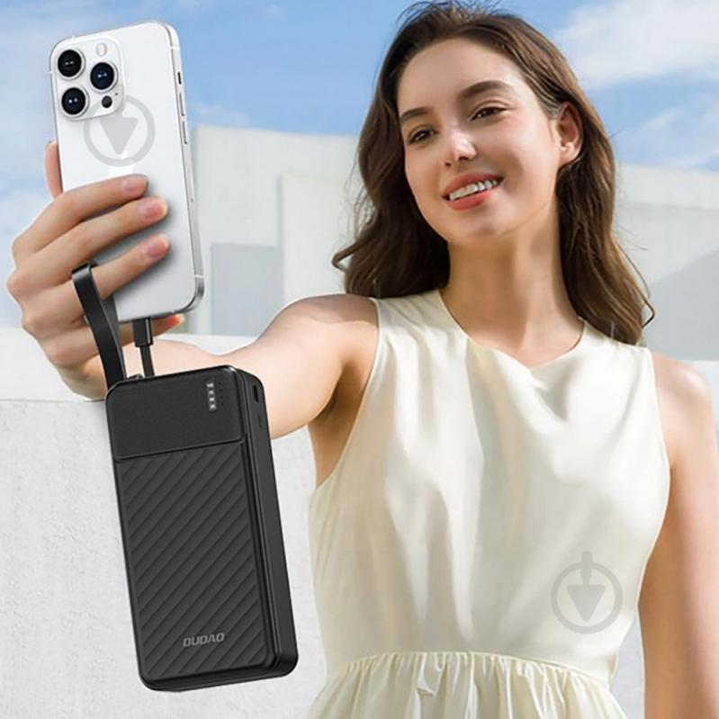 Повербанк DUDAO 20000 mAh black (6977196681877) - фото 5