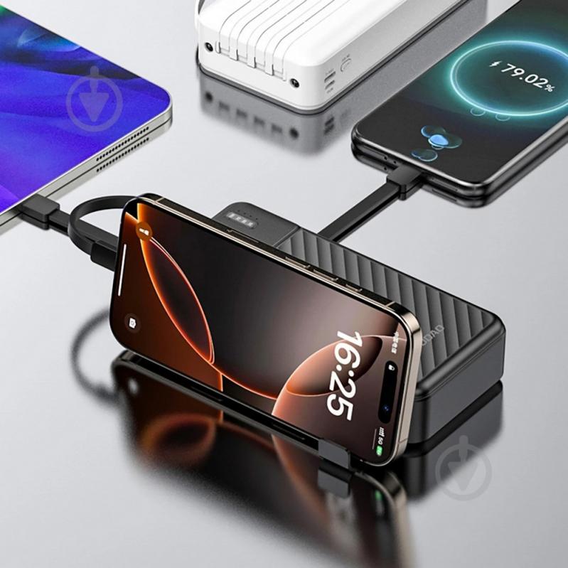 Повербанк DUDAO 20000 mAh black (6977196681877) - фото 6