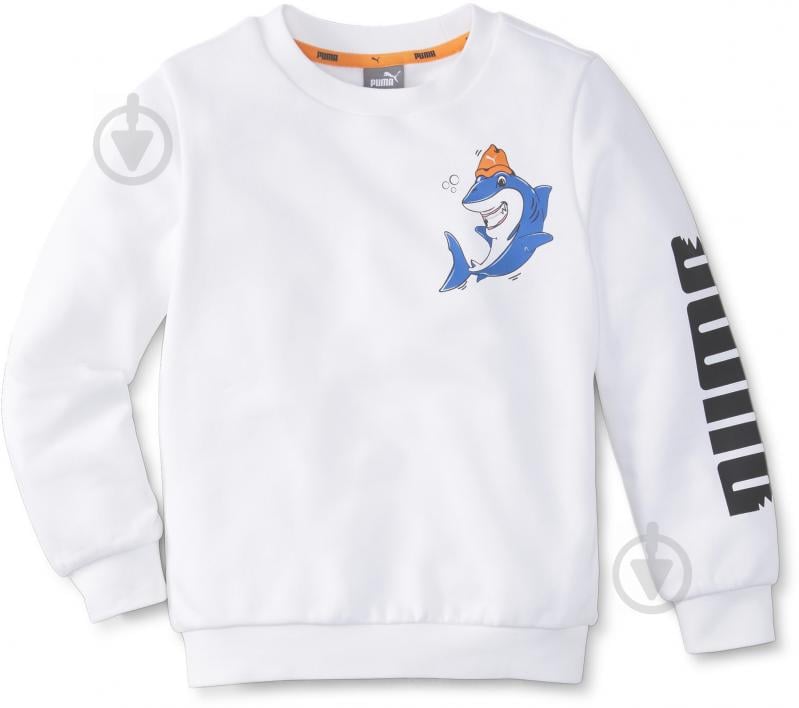 Свитшот Puma LIL Crew 58925002 р. 98 белый - фото 1