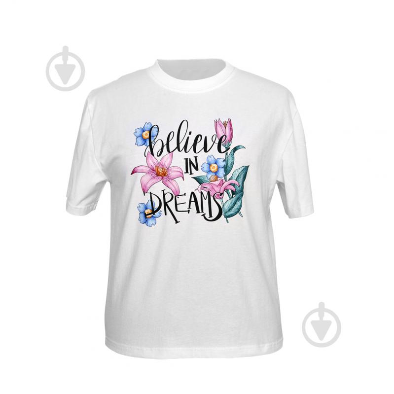 Футболка для дівчаток WP Merchandise Believe in dreams р.140 білий FWPKIDTSBD23WT140 - фото 1