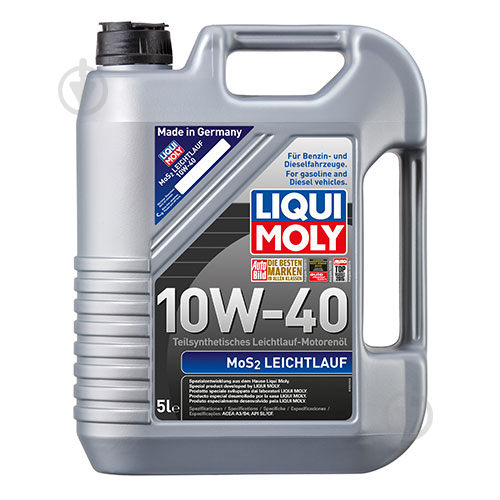 Моторное масло Liqui Moly MoS2 Leichtlauf 10W-40 5 л (1092/1931) - фото 1