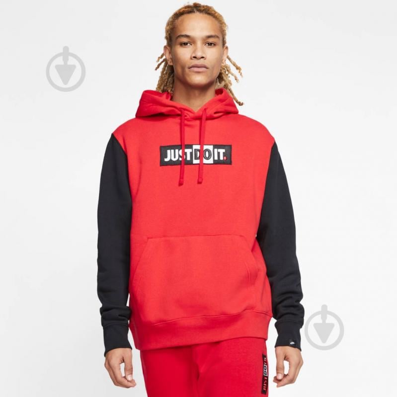 Джемпер Nike M NSW JDI HOODIE PO FLC BSTR CJ4775-658 р. L красный - фото 4 Джемпер Nike M NSW JDI HOODIE PO FLC BSTR CJ4775-658 р. L красный - фото 4