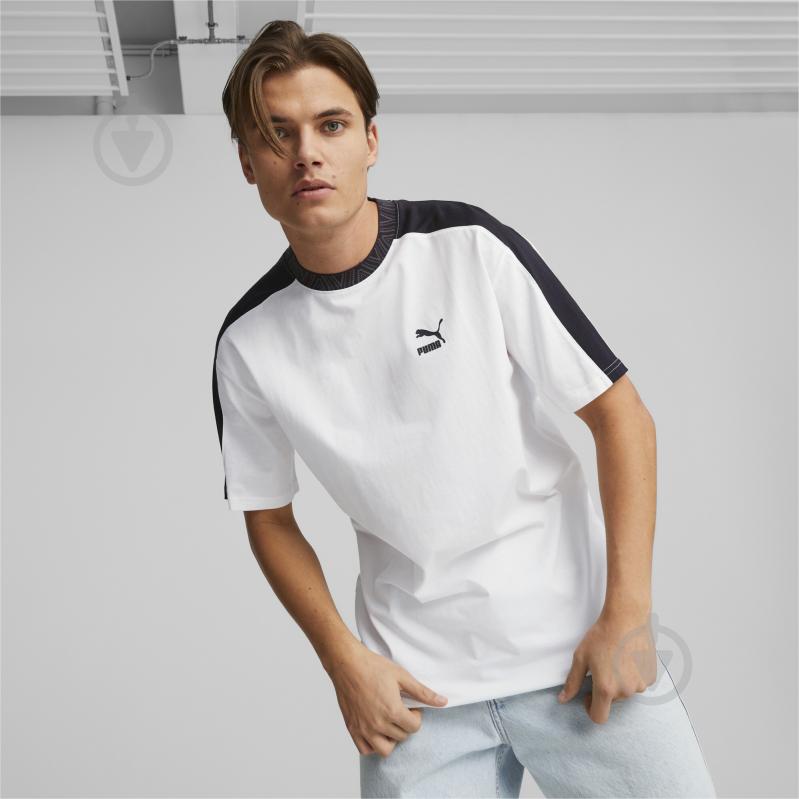 Футболка Puma T7 TREND 7ETTER TEE 53951602 р.M белый - фото 3