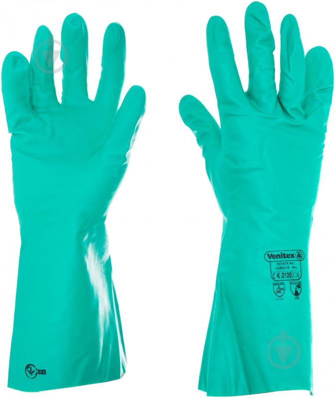 Перчатки Delta Plus нитриловые с хлопчатобумажной подкладкой с покрытием нитрил M (8) VE802VE08 - фото 2