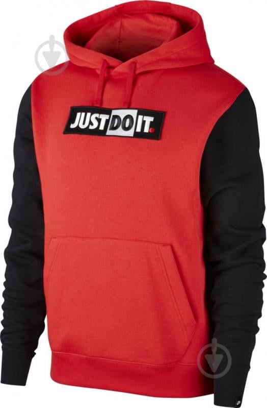 Джемпер Nike M NSW JDI HOODIE PO FLC BSTR CJ4775-658 р. S красный - фото 1