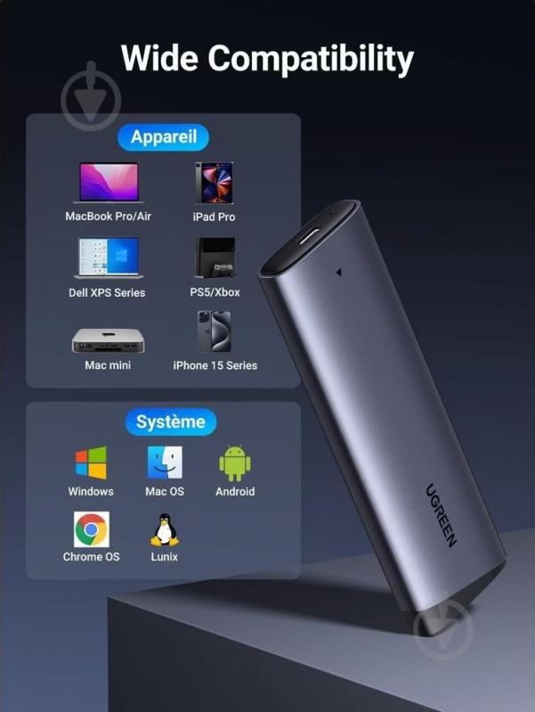 Внешний карман UGREEN 35267 - фото 4 Внешний карман UGREEN 35267 - фото 4