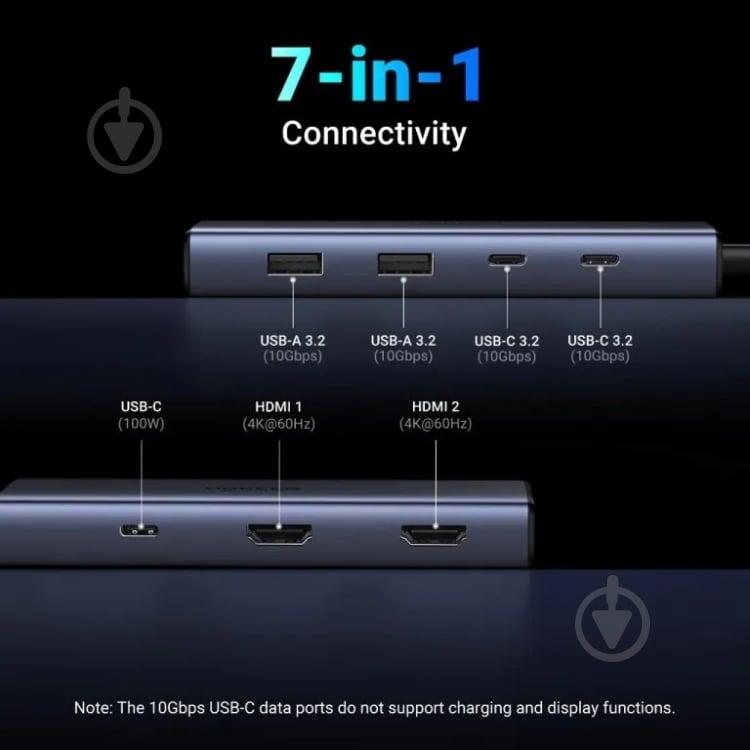 Док-станция UGREEN CM498 silver (45379) - фото 2