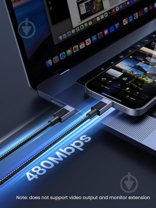 USB-кабель UGREEN L513 1 м черный (45067) - фото 4 USB-кабель UGREEN L513 1 м черный (45067) - фото 4