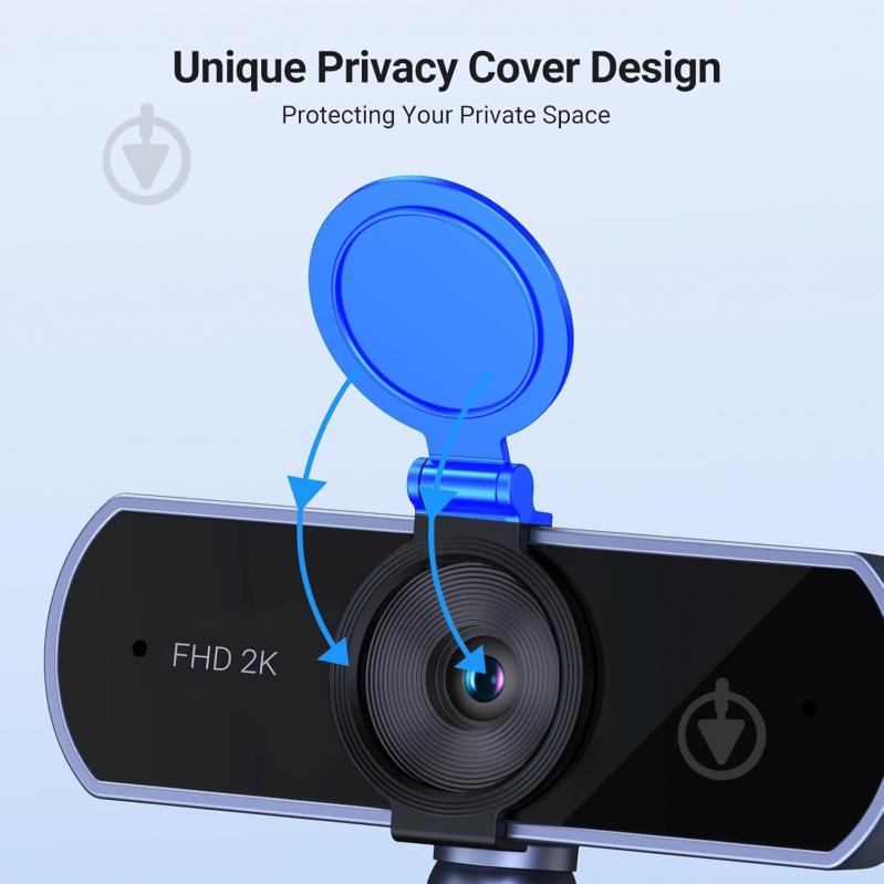 Веб-камера UGREEN CM717 2K USB-A - фото 5