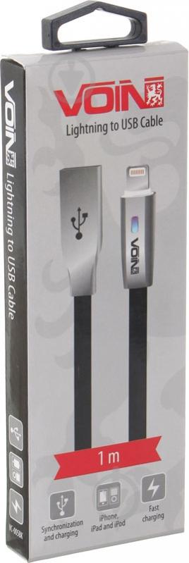 Кабель VC-005BK Voin USB — Lightning с индикатором - фото 2