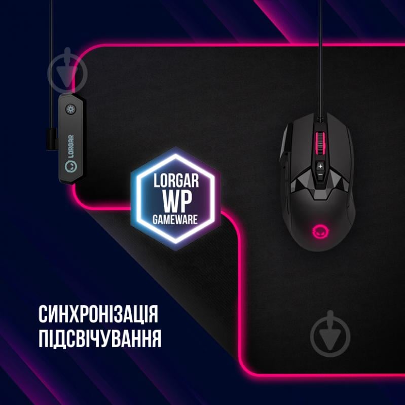 Коврик для мышки LORGAR Steller 913 RGB USB Gaming (LRG-GMP913) - фото 11