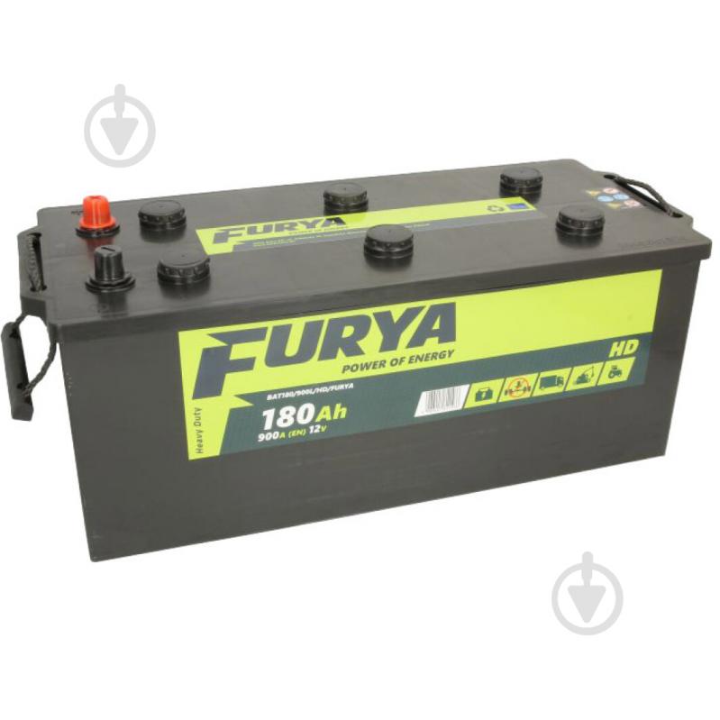 Акумулятор автомобільний FURYA HD 180Ah 900A 12V BAT180900LHDFURYA «+» ліворуч (BAT180900LHDFURYA) - фото 1