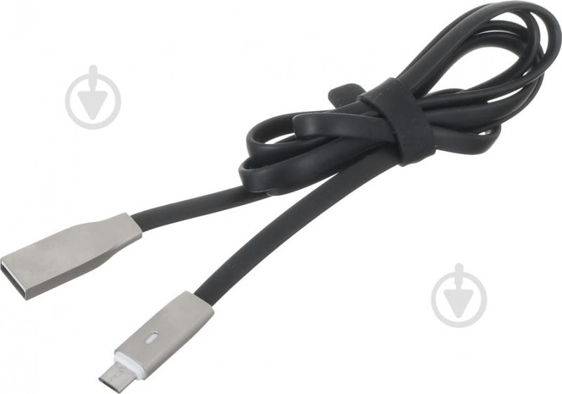 Кабель VL-004BK Voin USB - Micro USB 1m с индикатором - фото 1