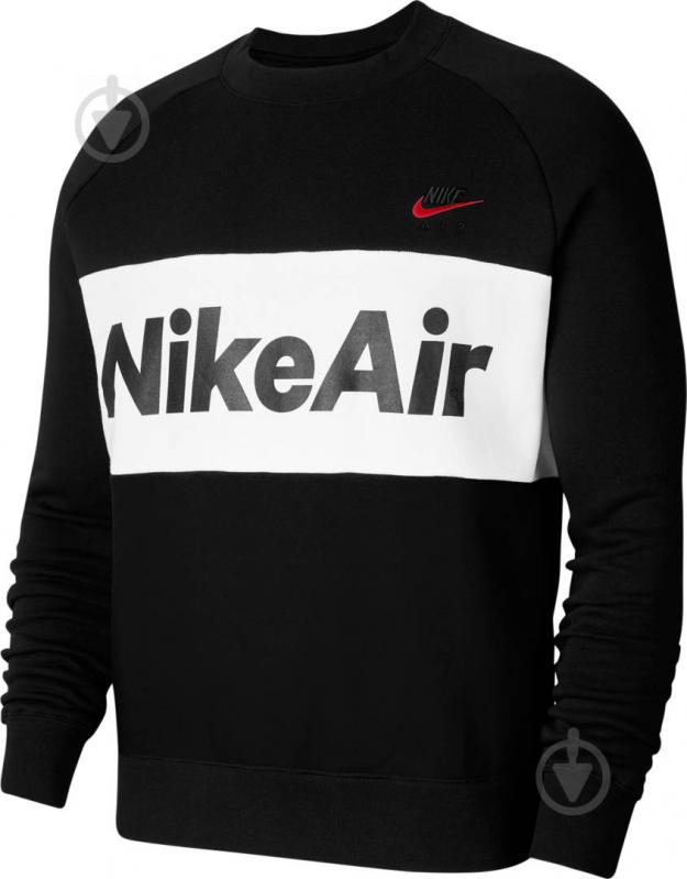 Футболка Nike M NSW AIR CRW FLC CJ4827-010 р.2XL черный - фото 1