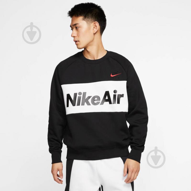 Футболка Nike M NSW AIR CRW FLC CJ4827-010 р.2XL черный - фото 4