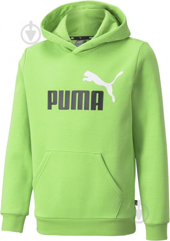 Джемпер Puma ESS+ 2 Col Big Logo Hoodie 58698746 салатовый - фото 1