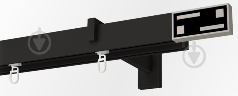 MARCIN DECOR Комплект карниза СКАРЛАЙН G-Tech черный-сталь двойной 250 см черный - фото 1