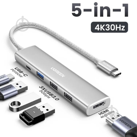 Док-станция UGREEN CM478 white (35580) - фото 2 Док-станция UGREEN CM478 white (35580) - фото 2