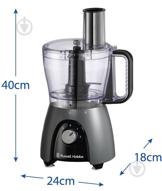 Кухонний комбайн Russell Hobbs 27111-56 Matte Charcoal - фото 9