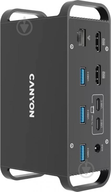 Мультипортова док-станція Canyon HDS-95ST USB-C 14-в-1 black (CNS-HDS95ST) - фото 3